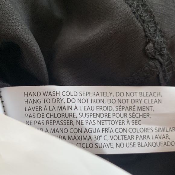 Dex Anita Midi Dress Women’s Black Button Up Overlay w/ Satin Slip Size Large - Picture 10 of 11